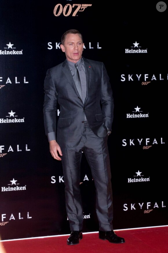 Daniel Craig lors de l'avant-première de Skyfall le 29 octobre 2012 à Madrid