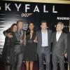 Daniel Craig, Naomie Harris, Javier Bardem et Sam Mendes lors de l'avant-première de Skyfall le 29 octobre 2012 à Madrid