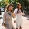 Kim et Kourtney Kardashian partent à la recherche d'un local commercial à Miami, le 29 octobre 2012