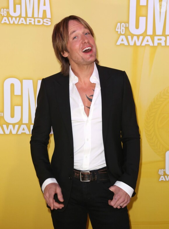 Keith Urban à la cérémonie des Country Music Association Awards, à Nashville, le 1er novembre 2012.