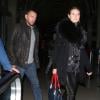 Heidi Klum et son amoureux Martin Kristen à l'aéroport de Los Angeles le 1er novembre 2012