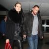 Heidi Klum et son amoureux Martin Kristen à l'aéroport de Los Angeles le 1er novembre 2012