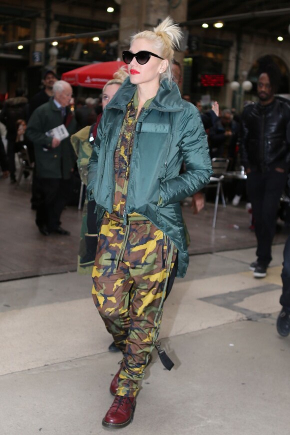 Gwen Stefani débarque à Paris le 5 novembre 2012.