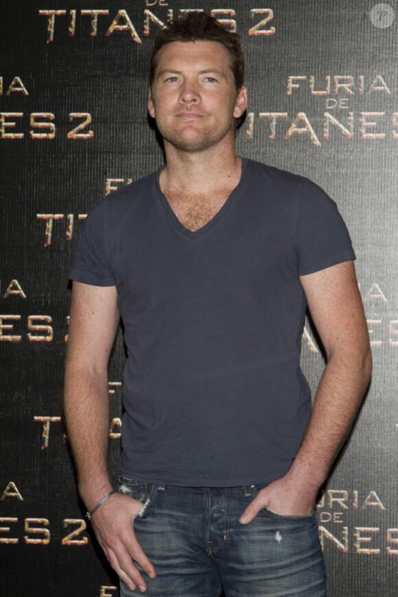 Sam Worthington lors de la conférence de presse présentant le long métrage La Colère des Titans à l'hôtel St Regis à Mexico le 19 mars 2012