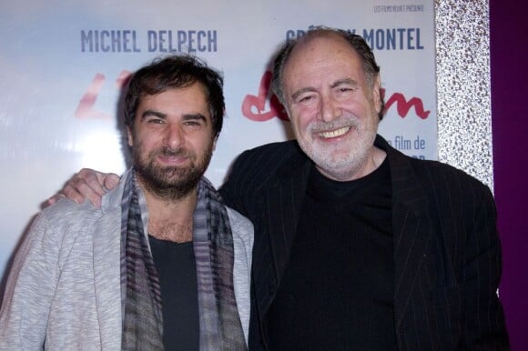 Grégory Montel et Michel Delpech à l'avant-première de L'Air de rien à Paris, le 6 novembre 2012.