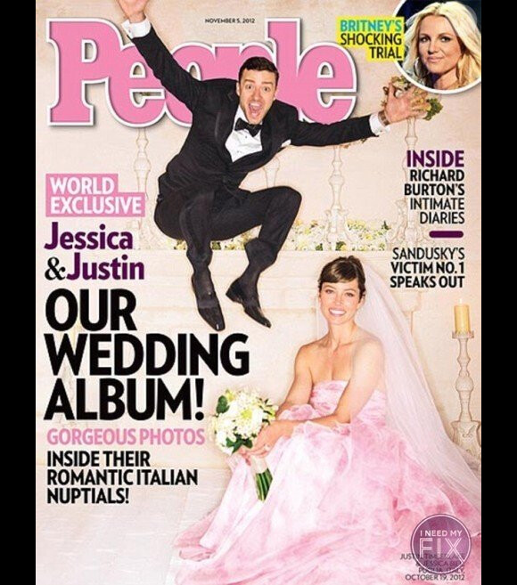 Jessica Biel et Justin Timberlake posent pour People novembre 2012.