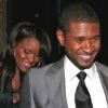 Usher et son ex-femme Tameka Foster à Los Angeles, le 21 avril 2008.