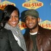 Usher et son ancienne épouse Tameka Foster à Las Vegas le 18 février 2007.