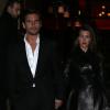 Scott Disick et sa fiancée Kourtney Kardashian quittent le restaurant de l'hôtel Costes. Paris, le 12 novembre 2012.