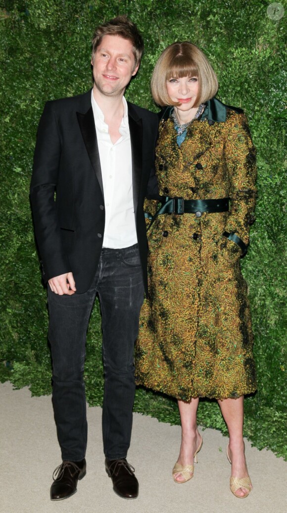 Christopher Bailey, directeur artistique de Burberry, et Anna Wintour lors du CFDA/Vogue Fashion Fund au Center 548. New York, le 13 novembre 2012.