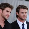 Liam Hemsworth et Chris Hemsworth lors de l'avant-première de Thor en mai 2011.