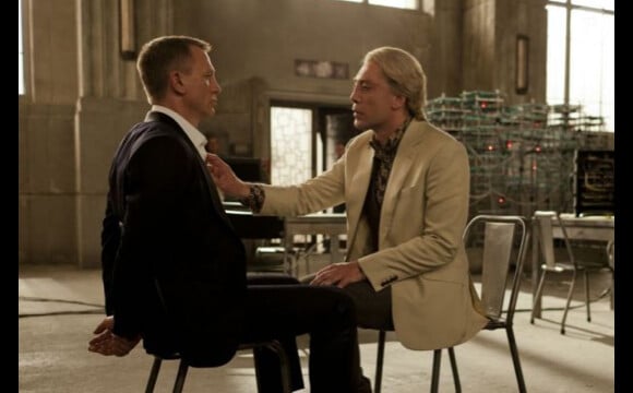 Daniel Craig et Javier Bardem dans Skyfall