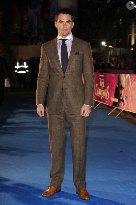 Chris Pine pour la première du film Rise Of The Guardians (Les Cinq Légendes) à Londres, le 15 novembre 2012