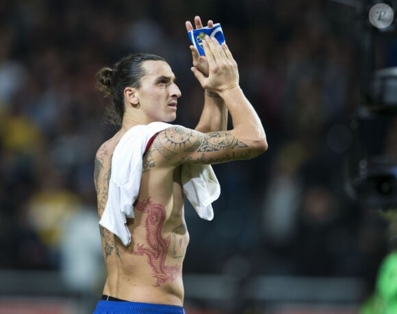 Zlatan Ibrahimovic lors de la victoire face à l'Angleterre à Solna le 14 Novembre 2012