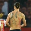 Zlatan Ibrahimovic lors du match entre le Paris Saint-Germain et le Stade de Reims au Parc des Princes à Paris le 20 octobre 2012