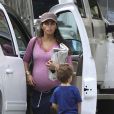Matthew McConaughey a été rejoint par sa femme Camila Alves enceinte et ses enfants Levi (4 ans) et Vida (2 ans), sur le tournage du film  Dallas Buyer's Club  en Louisiane. Novembre 2012.
