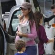 Matthew McConaughey a été rejoint par sa femme Camila Alves et ses enfants Levi (4 ans) et Vida (2 ans), sur le tournage du film  Dallas Buyer's Club  en Louisiane. Novembre 2012.