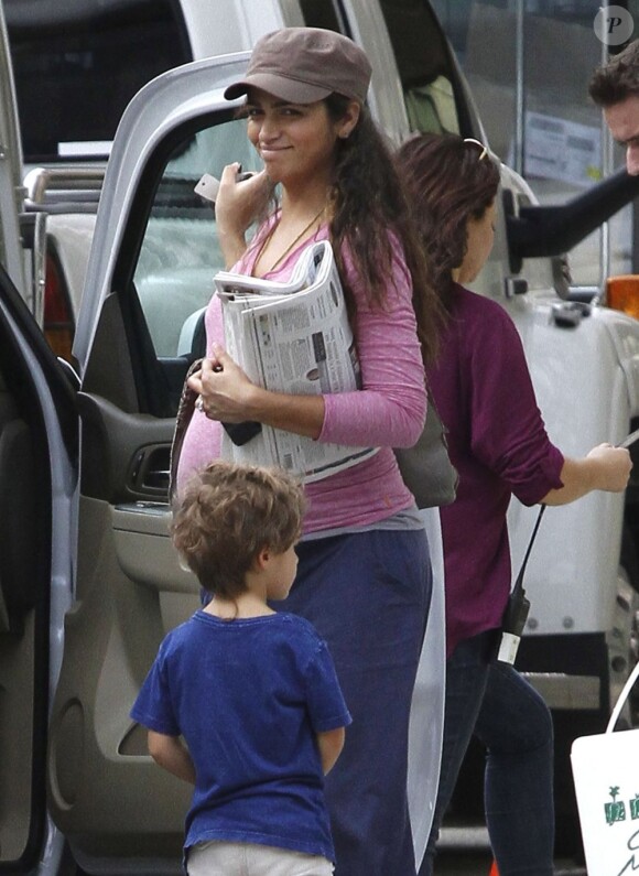 Matthew McConaughey a été rejoint par sa femme Camila Alves et ses enfants Levi (4 ans) et Vida (2 ans), sur le tournage du film Dallas Buyer's Club en Louisiane. Novembre 2012.