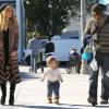 Rachel Zoe, son mari Rodger Berman et leur fils Skyler passent du temps ensemble à Los Angeles le 11 novembre 2012.