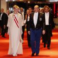 Arrivée de la famille princière au Forum Grimaldi pour l'opéra de Puccini  La Fianciulla del West  lors de la soirée de gala de la Fête nationale à Monaco le 19 novembre 2012.