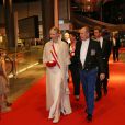Arrivée de la famille princière au Forum Grimaldi pour l'opéra de Puccini  La Fianciulla del West  lors de la soirée de gala de la Fête nationale à Monaco le 19 novembre 2012.