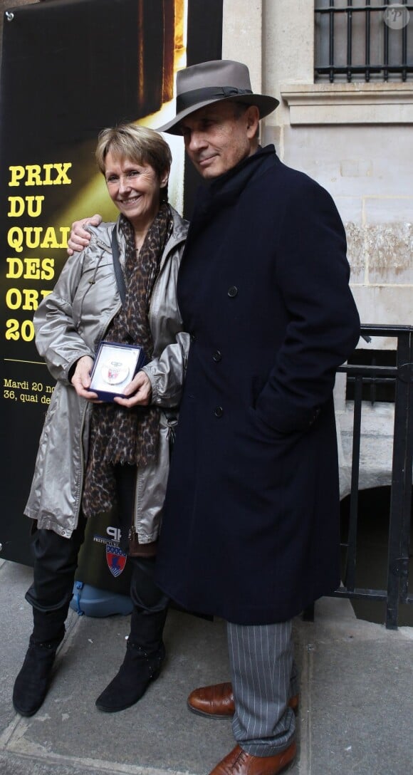 Guy Marchand - Remise du prix polar "Quai des Orfevres 2013" a Danielle Thiery, ancienne commissaire de Police. Le 20 novembre 2012 20/11/2012 - PARIS