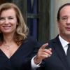 Valérie Trierweiler et François Hollande à Paris, le 17 octobre 2012.