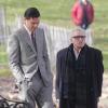 Leonardo DiCaprio et Martin Scorsese sur le tournage de The Wolf of Wall Street le 20 novembre 2012 à New York