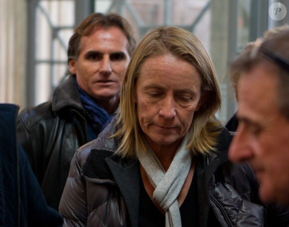 Isabelle Demongeot lors du procès de Régis de Camaret pour viols sur mineures le 20 novembre 2012