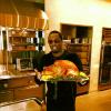 P. Diddy pose avec sa dinde de Thanksgiving 2012.