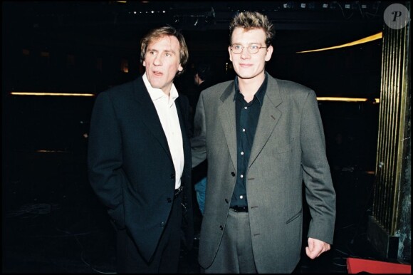 Gérard Depardieu avec son fils Guillaume le 12 décembre 1996