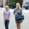 Maman heureuse, Reese Witherspoon accompagne sa fille Ava à Los Angeles, le 22 octobre 2012.