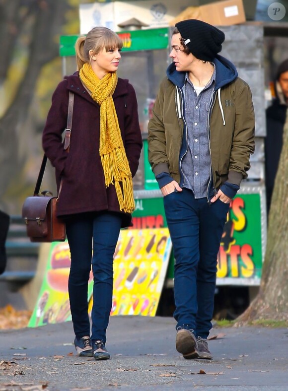 Taylor Swift et Harry Styles des One Direction, son supposé nouveau compagnon, à New York le 2 décembre 2012.
