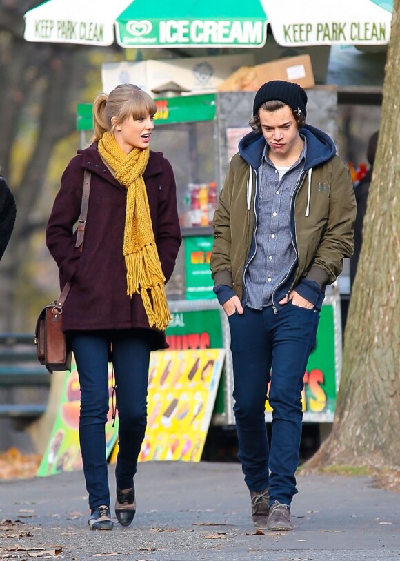 Taylor Swift et Harry Styles des One Direction, son supposé nouveau compagnon, à New York le 2 décembre 2012.