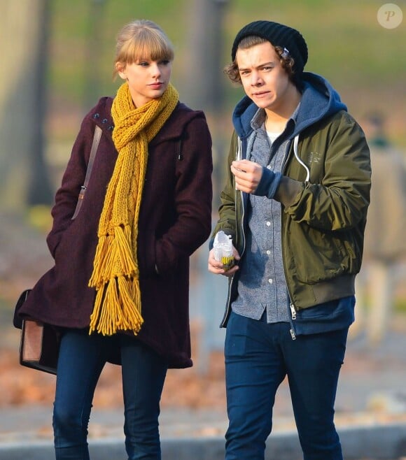 Taylor Swift et Harry Styles des One Direction, son supposé nouveau compagnon, à New York le 2 décembre 2012.