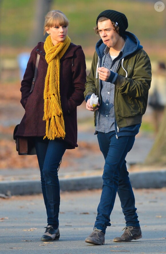 Taylor Swift et Harry Styles des One Direction, son supposé nouveau compagnon, à New York le 2 décembre 2012.