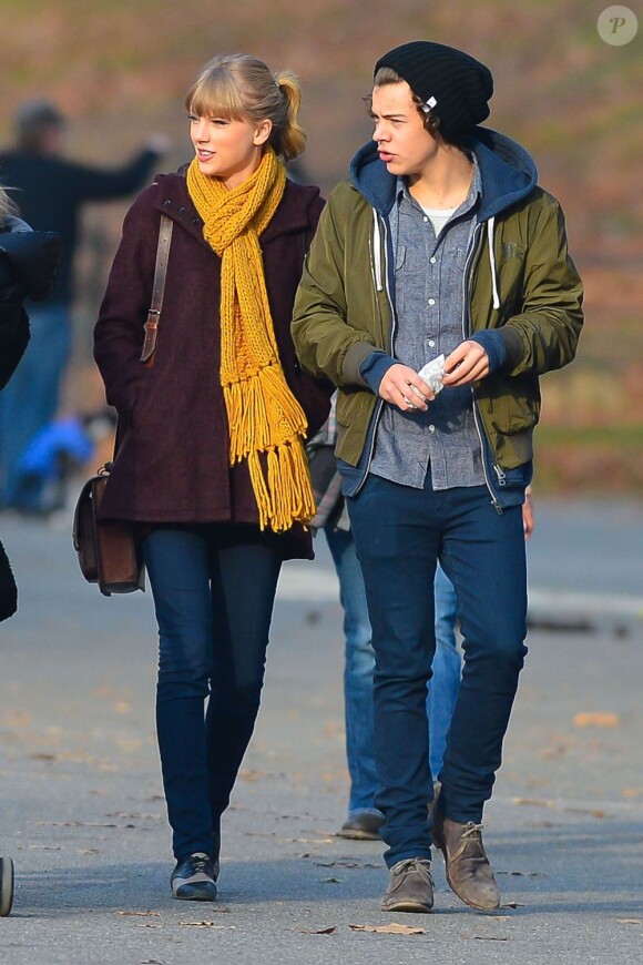 Taylor Swift et Harry Styles des One Direction, son supposé nouveau compagnon, à New York le 2 décembre 2012.