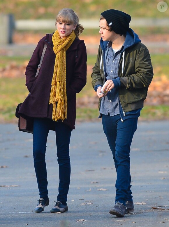 Taylor Swift et Harry Styles des One Direction, son supposé nouveau compagnon, à New York le 2 décembre 2012.