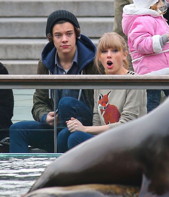 Taylor Swift et Harry Styles du boys band One Direction, son supposé nouveau compagnon, à New York le 2 décembre 2012.