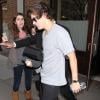 Harry Styles et Taylor Swift sortent de l'hôtel de la chanteuse à New York le 4 décembre 2012.