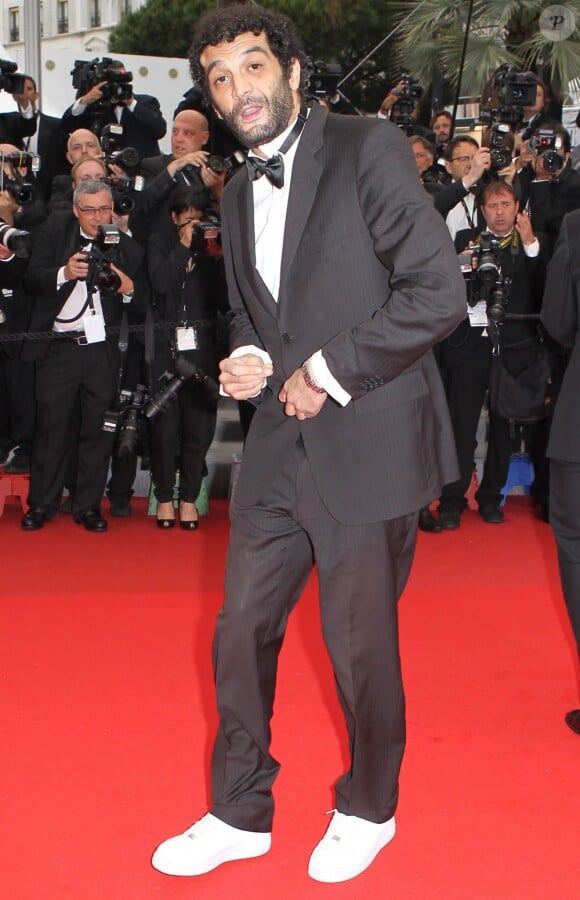 Ramzy Bédia pour la montée des marches du film Vous n'avez encore rien vu à Cannes, le 21 mai 2012.
