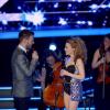 Kylie Minogue chante sur le plateau de X Factor à Milan, le 6 décembre 2012.