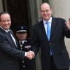 Le prince Albert II de Monaco rencontrait le 7 décembre 2012 le président François Hollande lors d'une visite de travail à l'Elysée.