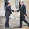 Le prince Albert II de Monaco rencontrait le 7 décembre 2012 le président François Hollande lors d'une visite de travail à l'Elysée.
