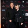 Eve Ruggieri et son mari à Paris le 10 decembre 2012 pour la 17ème edition des sapins de Noël des créateurs à l'hôtel Salomon de Rothschild