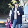 Ben Affleck va chercher sa fille Seraphina à l'école, le 10 décembre 2012 à Brentwood