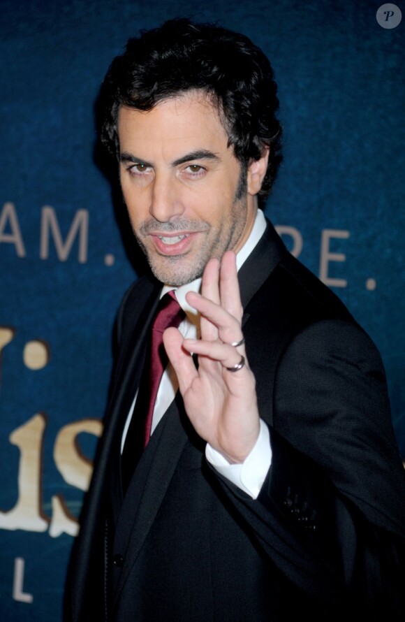 Sacha Baron Cohen lors de la première américaine du film Les Misérables à New York, le 10 décembre 2012.