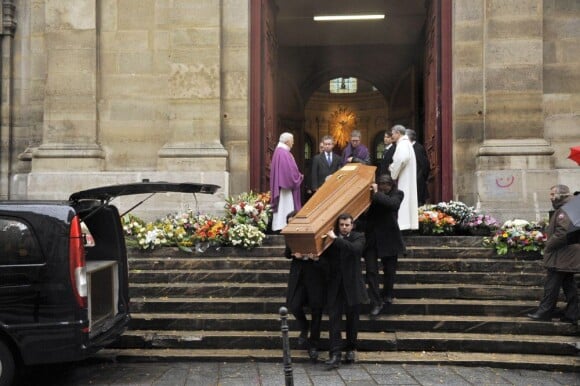 Obsèques de Jacques Rigaud en l'Eglise Notre-Dame-des-Blancs-Manteaux. Le 14 decembre 2012 à Paris.