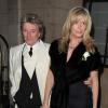 Rod Stewart et sa femme Penny Lancaster assistent au mariage de Ronnie Wood et Sally Humphreys, le 21 décembre 2012 à Londres
