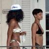 Rihanna et sa meilleure amie Melissa Forde à Bridgetown. Le 23 décembre 2012.